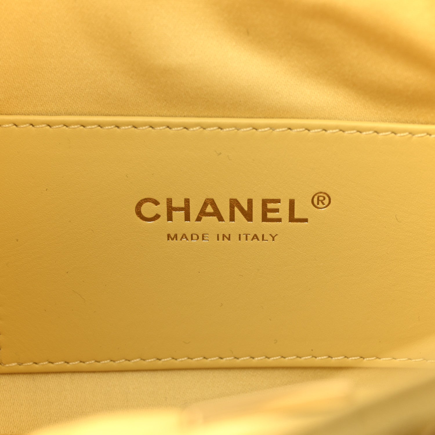 Chanel Suede Quilted Mini Chanel 25 Handbag Yellow 6 of 11