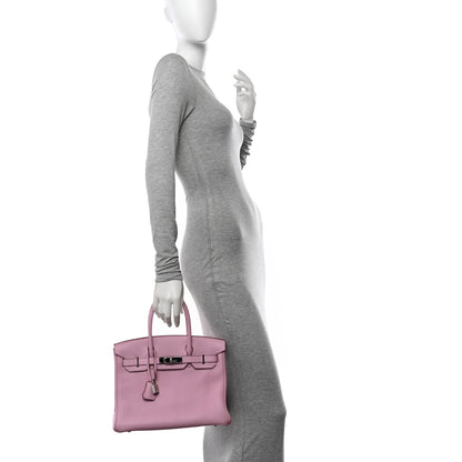 Hermes Taurillon Clemence Birkin 30 Mauve Sylvestre 2 of 12