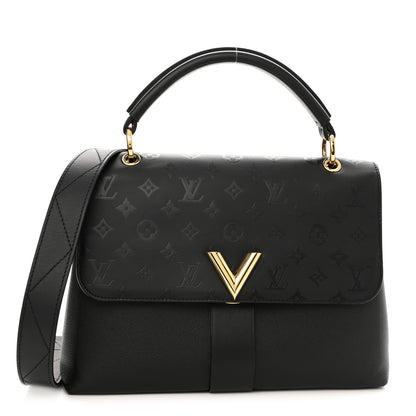 Louis Vuitton Calfskin Monogram Very One Handle Black 1 of 11