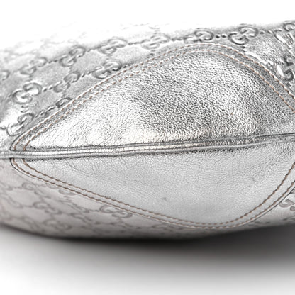 Gucci Metallic Guccissima Large Princy Hobo Silver 9 of 15