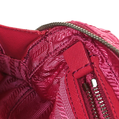 Prada Nylon Tessuto Impuntu Quilted Shoulder Bag Fuxia 12 of 13