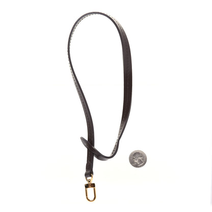 Louis Vuitton Calfskin Pochette Accessories Strap Brown 3 of 9