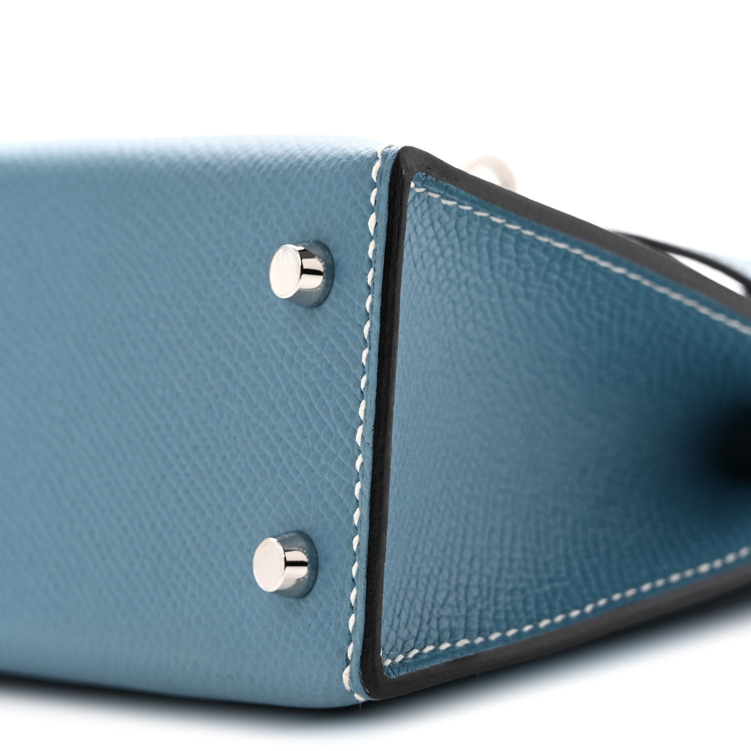 Hermes Epsom Mini Kelly Sellier 20 New Blue Jean 10 of 14