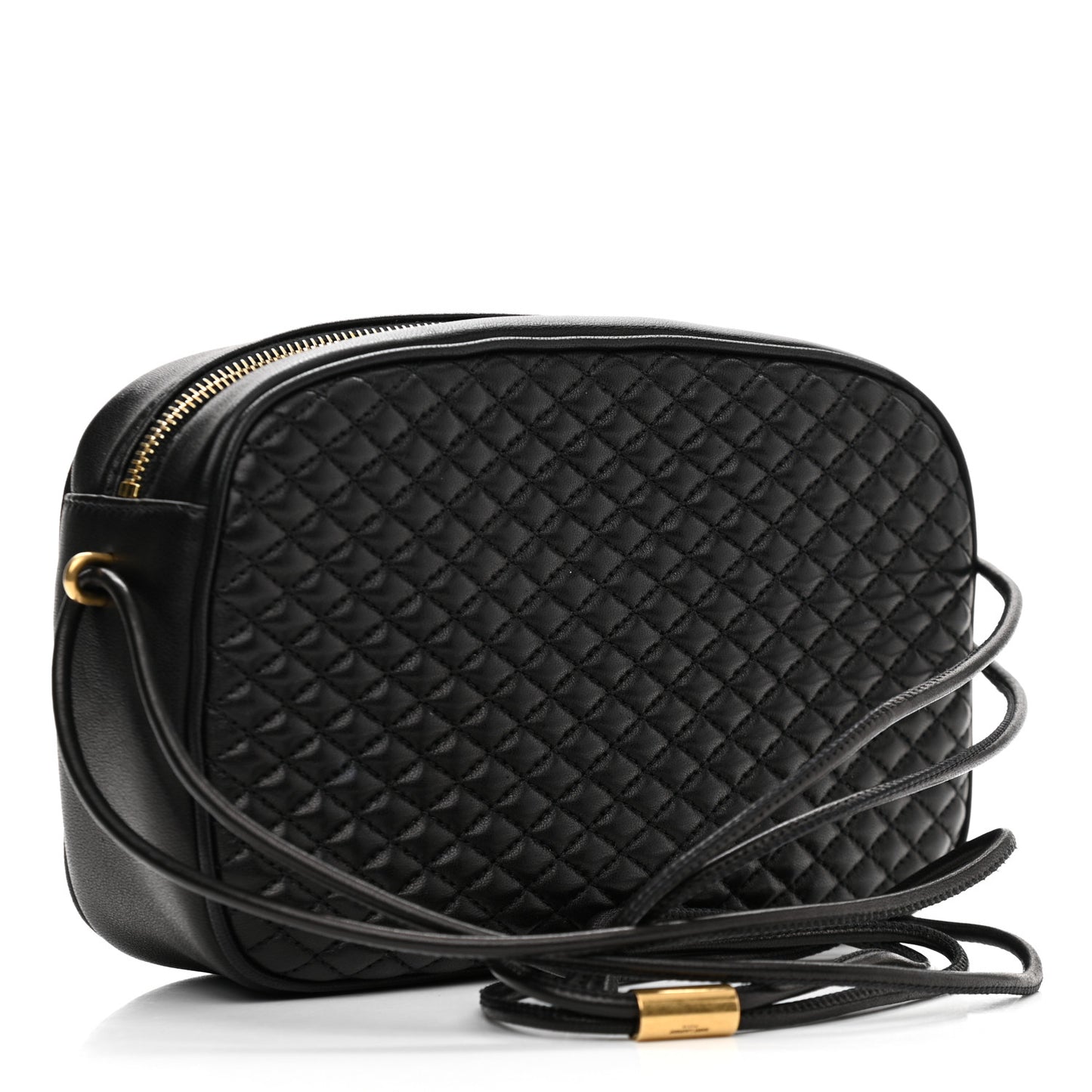 Lambskin Quilted Victoire Camera Bag Black