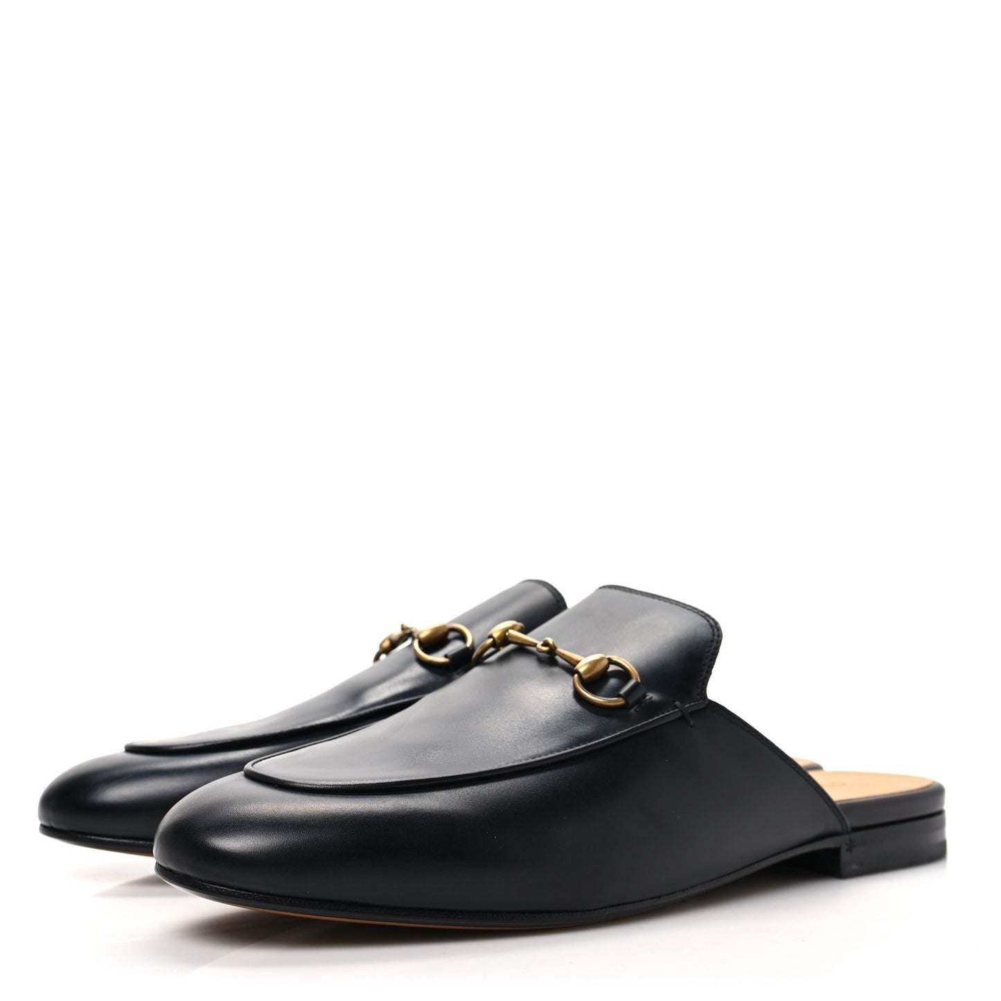 Calfskin Womens Princetown Slippers 41 Black