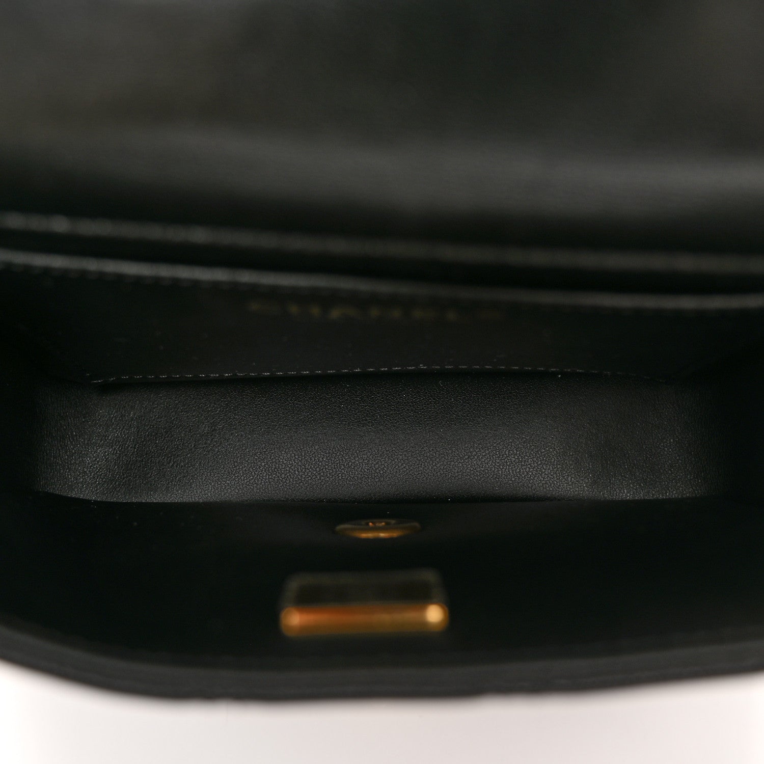 Chanel Shiny Lambskin Quilted Pearl Twist Mini Square Flap Black 5 of 11