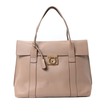 Salvatore Ferragamo Calfskin Large Sookie Satchel Ameretti 1 of 11