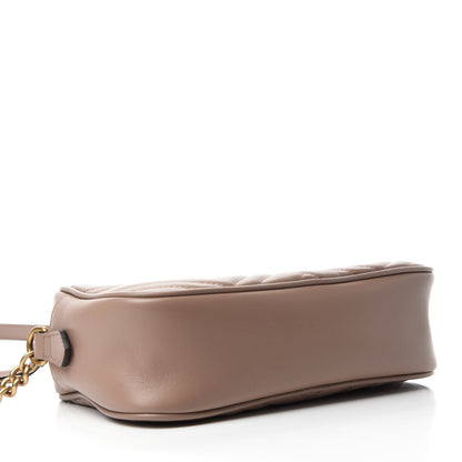 Gucci Calfskin Matelasse Small GG Marmont Chain Shoulder Bag Porcelain Rose 4 of 10