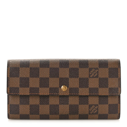 Louis Vuitton Damier Ebene Sarah Wallet 1 of 9