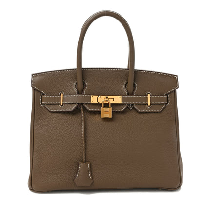 Hermes Taurillon Clemence Birkin 30 Etoupe 1 of 8