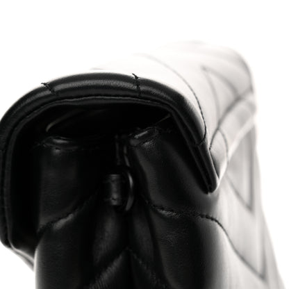 Saint Laurent Calfskin Y Quilted Monogram Monochrome Toy Loulou Crossbody Bag Black 14 of 15