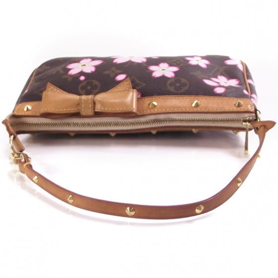 Monogram Cherry Blossom Pochette Accessories Brown