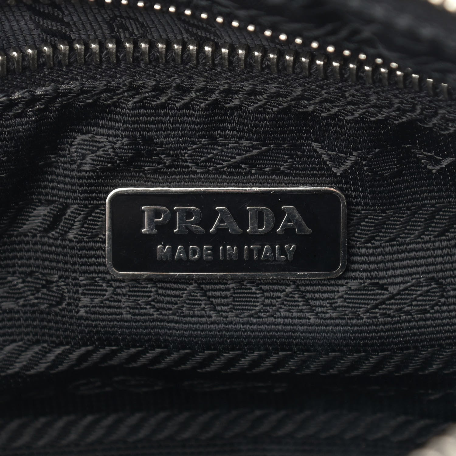 Prada Tessuto Nylon Pochette Bag Black 6 of 12
