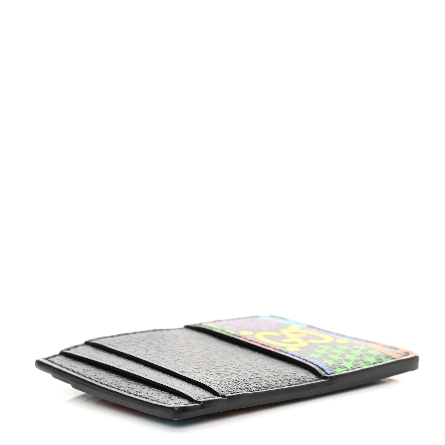 Gucci GG Supreme Monogram Psychedelic Card Holder Black 4 of 6