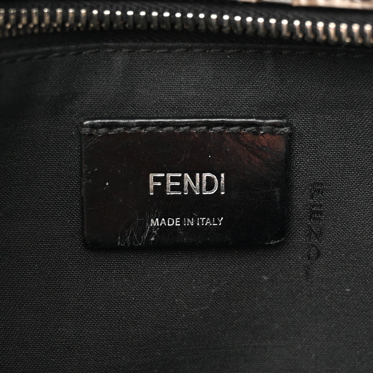 Vitello Century Bi-Color FF 1974 Embossed Belt Bag Maya Black