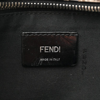 Fendi Vitello Century Bi-Color FF 1974 Embossed Belt Bag Maya Black 6 of 15