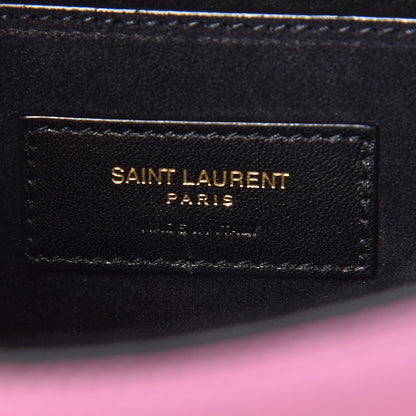 Saint Laurent Metallic Calfskin Small Classic Monogram Kate Tassel Satchel Pink 9 of 10