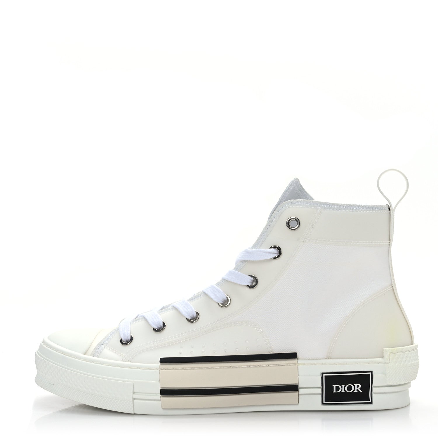 Christian Dior Canvas Mens B23 High Top Sneakers 41.5 White 1 of 7