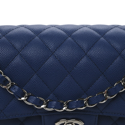 Chanel Caviar Quilted Small Double Flap Blue 8 of 11