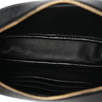 Saint Laurent Grain De Poudre Matelasse Monogram Mini Lou Camera Bag Black 5 of 10