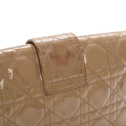 Christian Dior Patent Cannage New Lock Pouch Beige 9 of 10