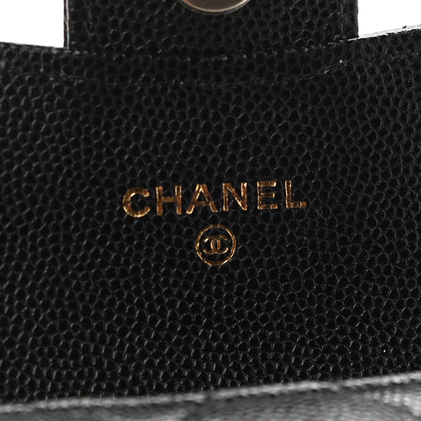 Caviar Quilted Mini Chain Belt Bag Black