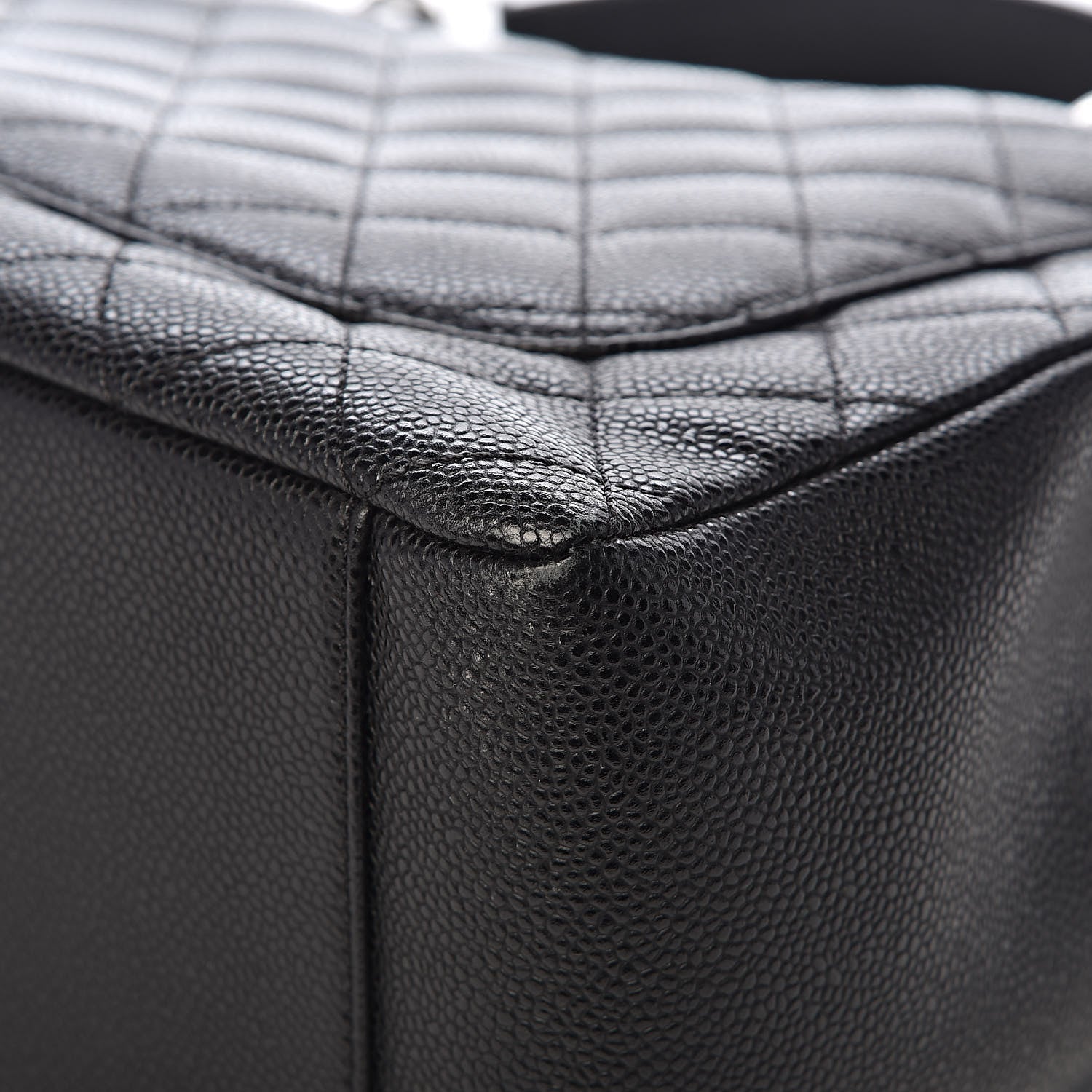 Chanel Caviar Quilted Grand Shopping Tote GST Black 11 of 12