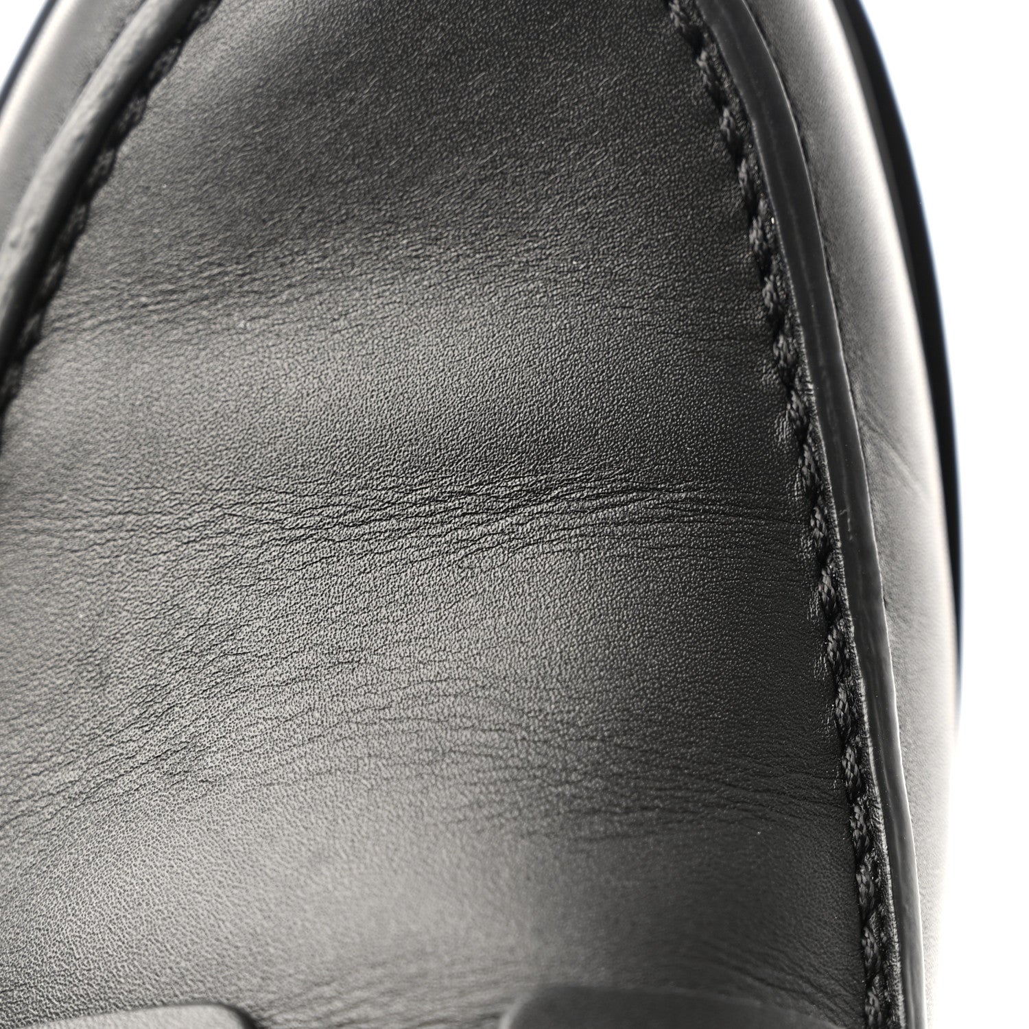 Hermes Calfskin Ivy Loafer 36.5 Black 12 of 13