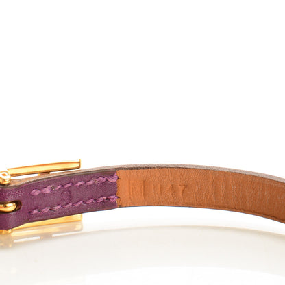 Hermes Tadelakt Hapi Simple Tour Bracelet Violet S 4 of 7