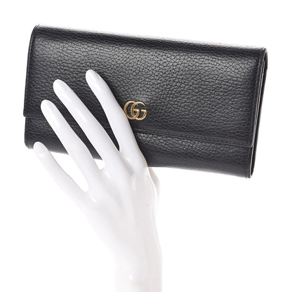 Gucci Dollar Calfskin GG Marmont Continental Wallet Black 2 of 6