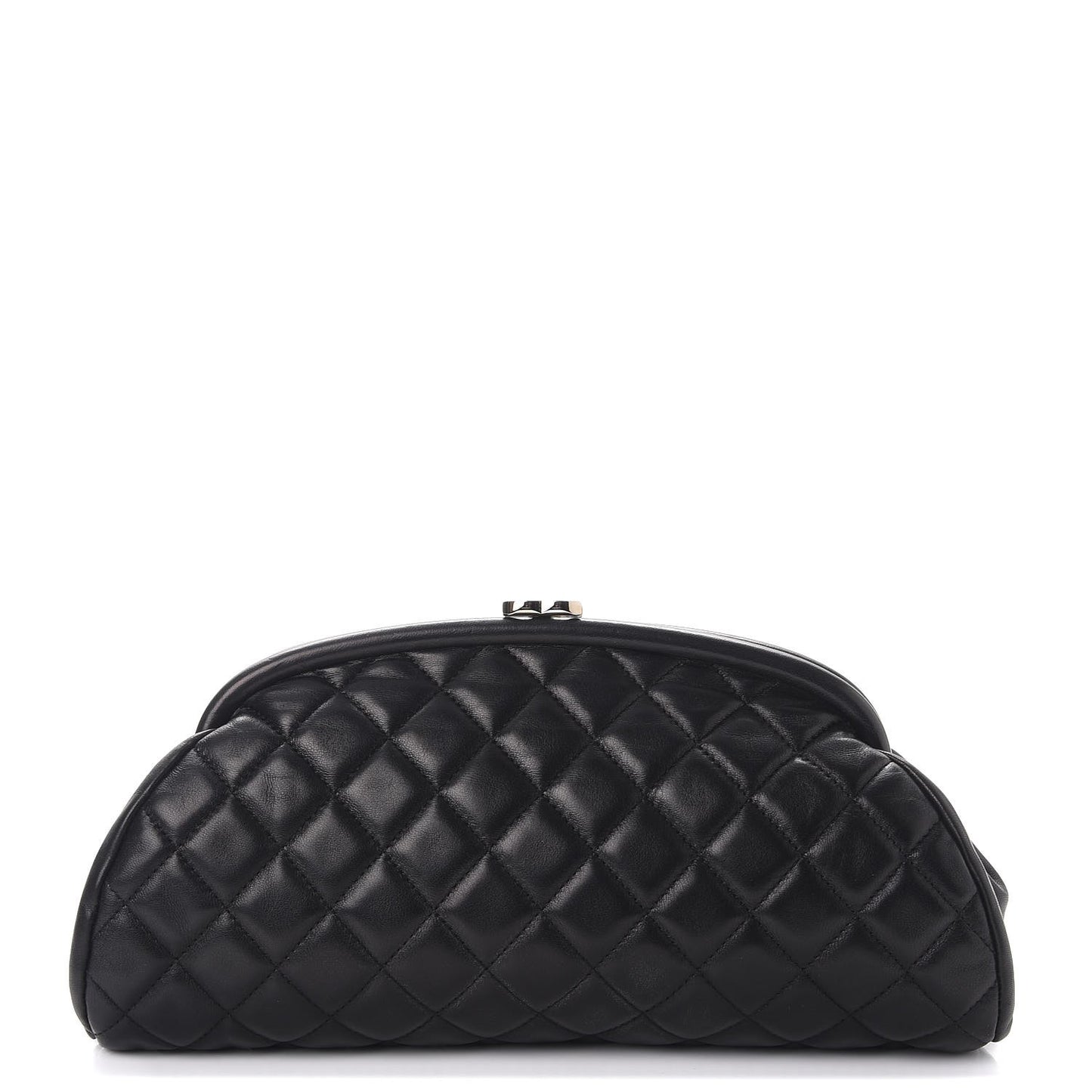 Lambskin Quilted Timeless Clutch Black