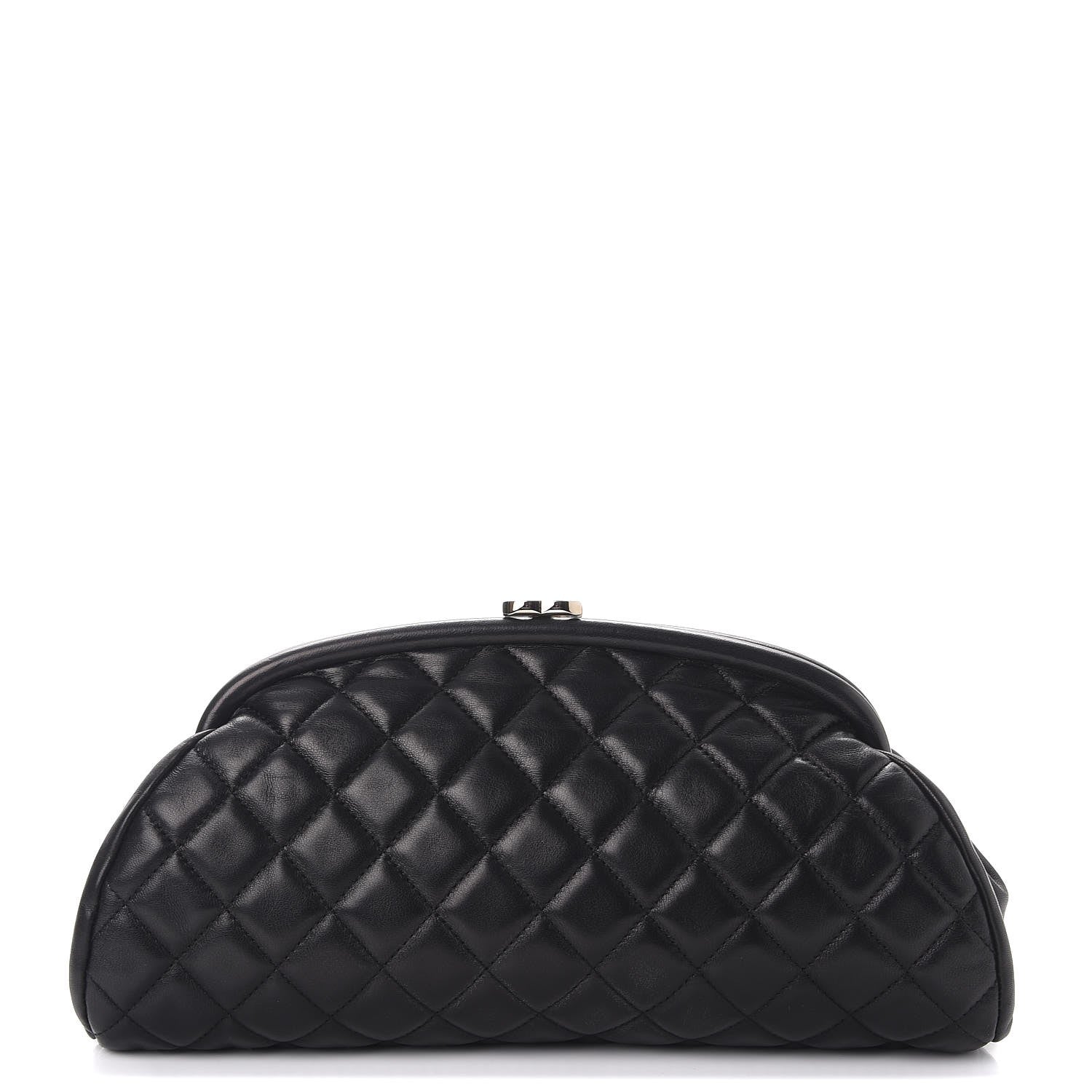 Chanel Lambskin Quilted Timeless Clutch Black 1 of 8