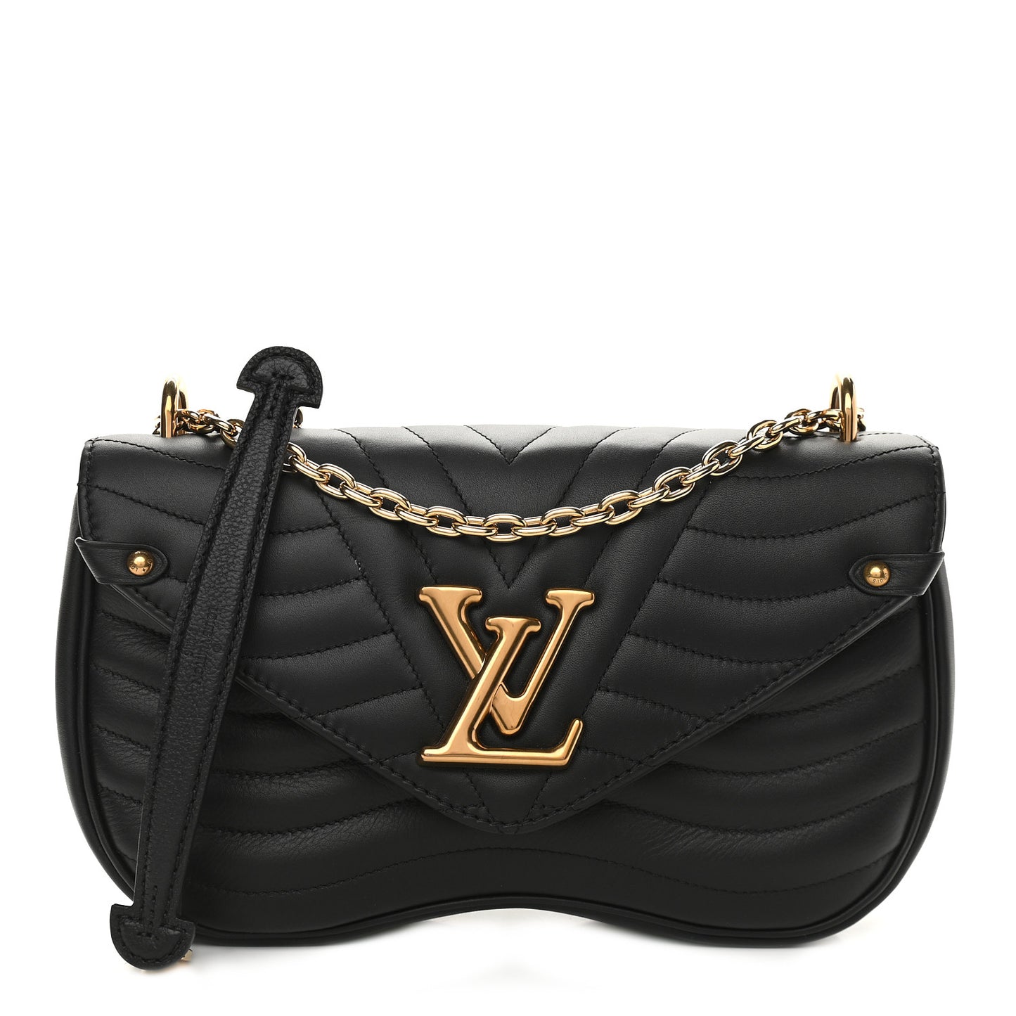 Calfskin New Wave Chain MM Black