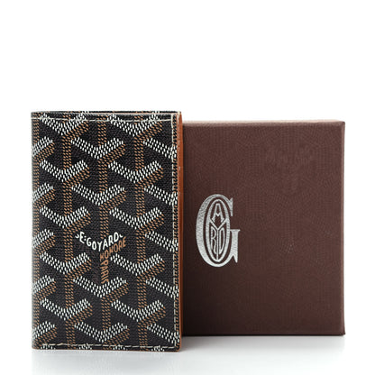 Goyard Goyardine Saint Pierre Card Holder Black Gold 7 of 7