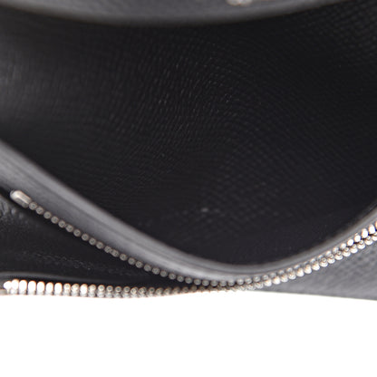 Hermes Epsom Bearn Compact Wallet Black 7 of 7