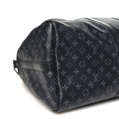 Louis Vuitton Monogram Eclipse Keepall Bandouliere 55 7 of 9