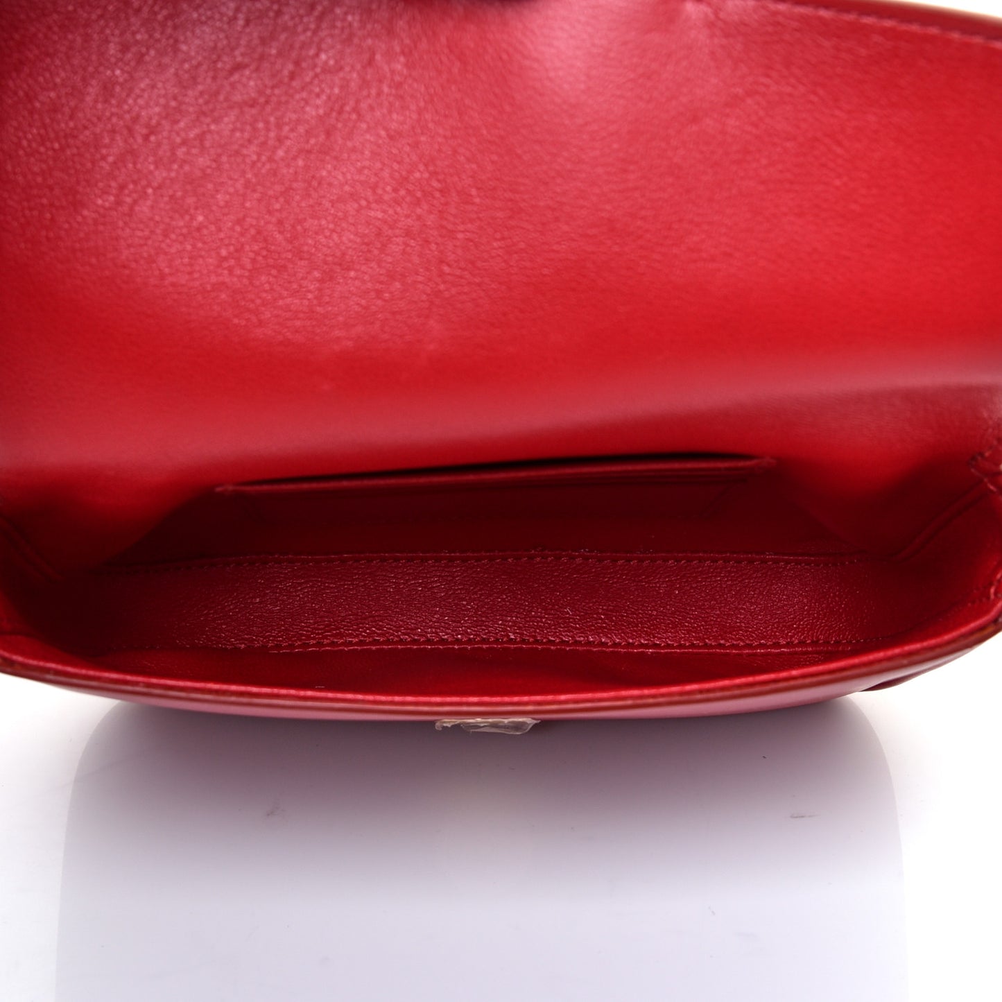 Smooth Calfskin Tassel Belt Bag Red