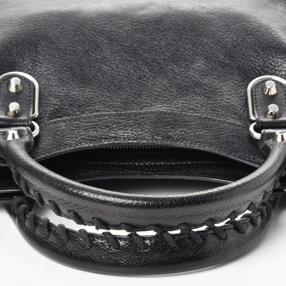 Balenciaga Chevre Silver Metallic Edge Hardware Town Black 11 of 11
