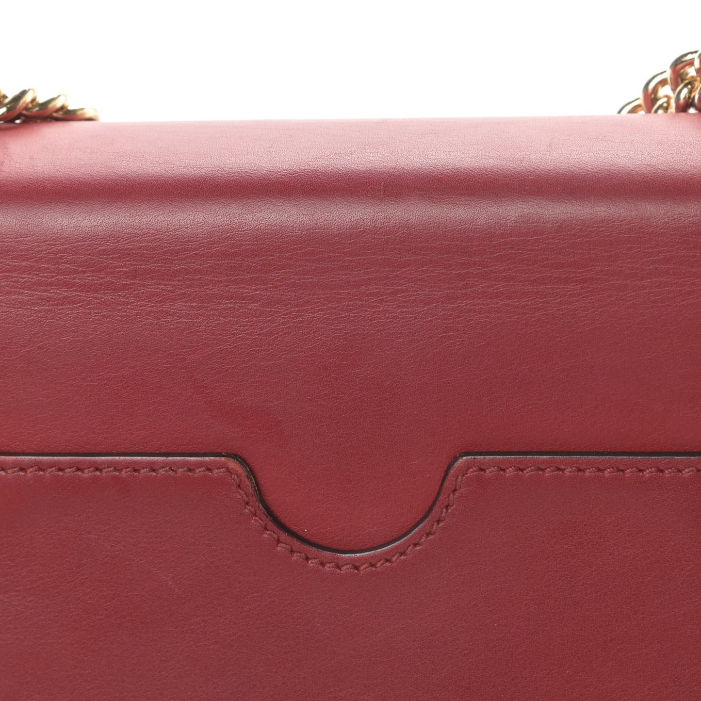 Calfskin Small Padlock Shoulder Bag Hibiscus Red