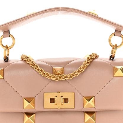 Valentino Garavani Nappa Medium Roman Stud Shoulder Bag Rose Cannelle 7 of 11