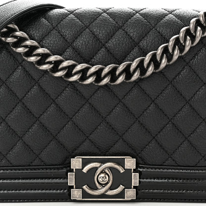 Chanel Goatskin Quilted Patent Medium Duo Boy Flap Black 8 of 12