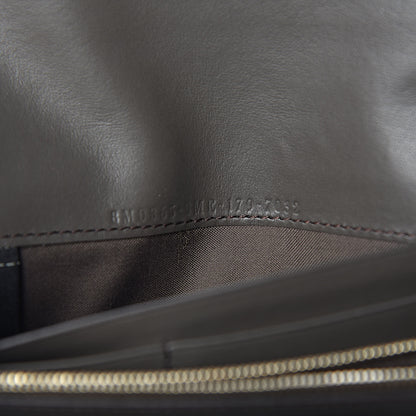 Fendi Vitello Liberty Century Lucido By The Way Continental Wallet On Chain Carbone 7 of 14