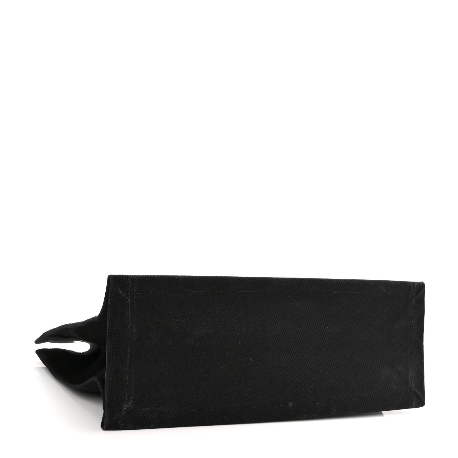 Saint Laurent Linen Calfskin Rive Gauche Tote Black 4 of 12