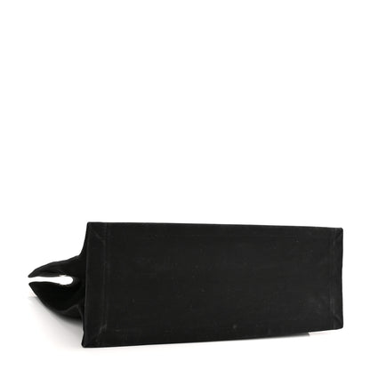 Saint Laurent Linen Calfskin Rive Gauche Tote Black 4 of 12