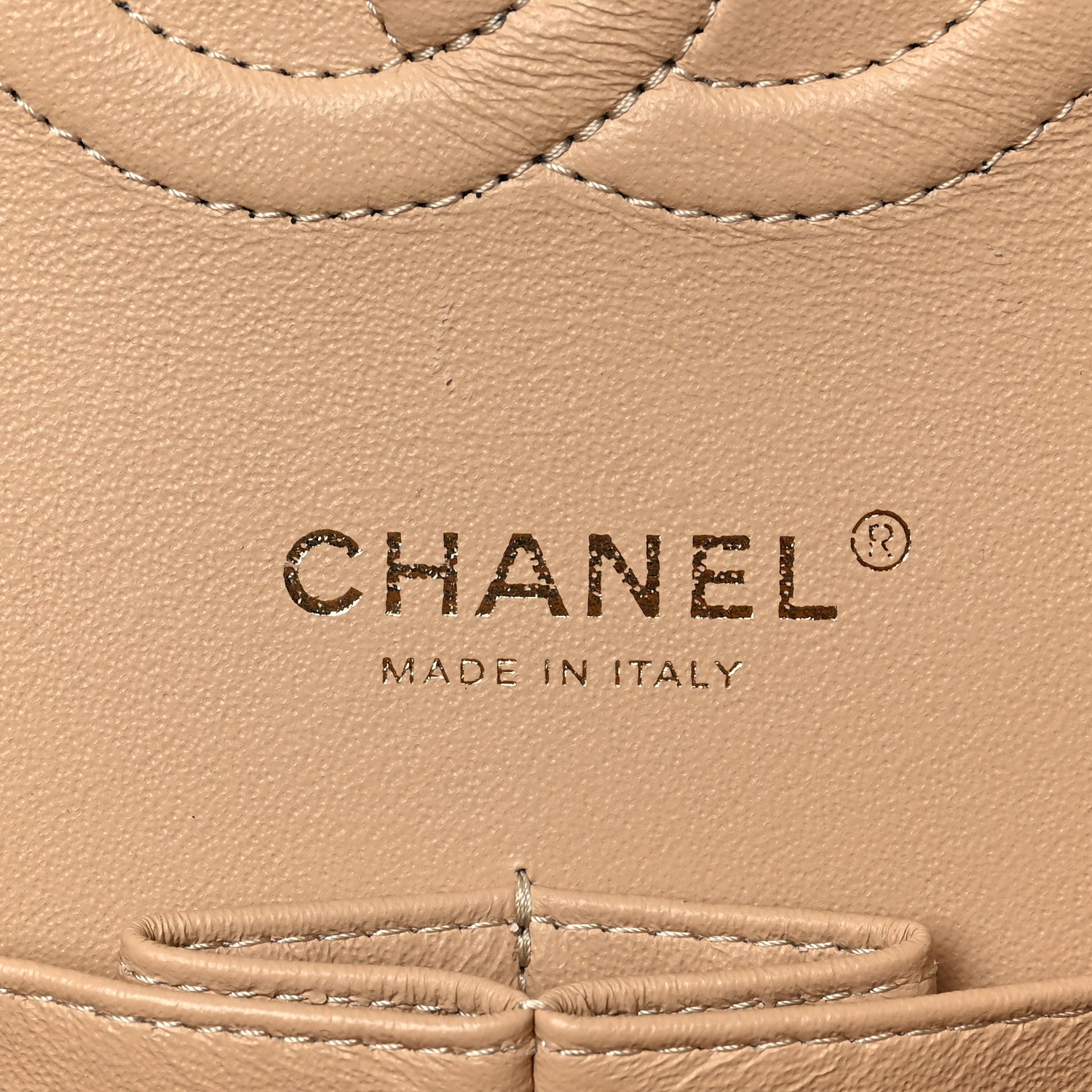 Chanel Caviar Quilted Medium Double Flap Beige 5 of 8