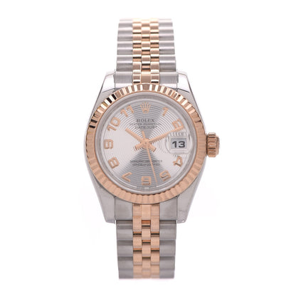 Rolex Stainless Steel 18K Everose Gold 26mm Oyster Perpetual Datejust Watch Pink 179171 1 of 7