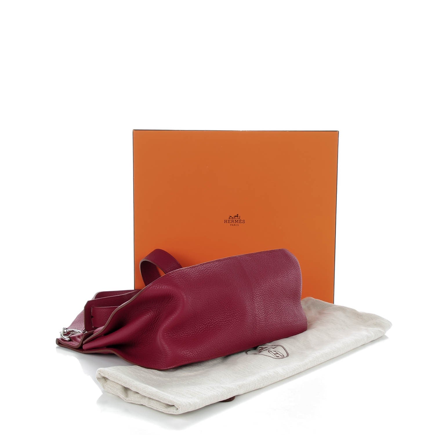 Hermes Taurillon Clemence Jypsiere 34 Rubis 4 of 13