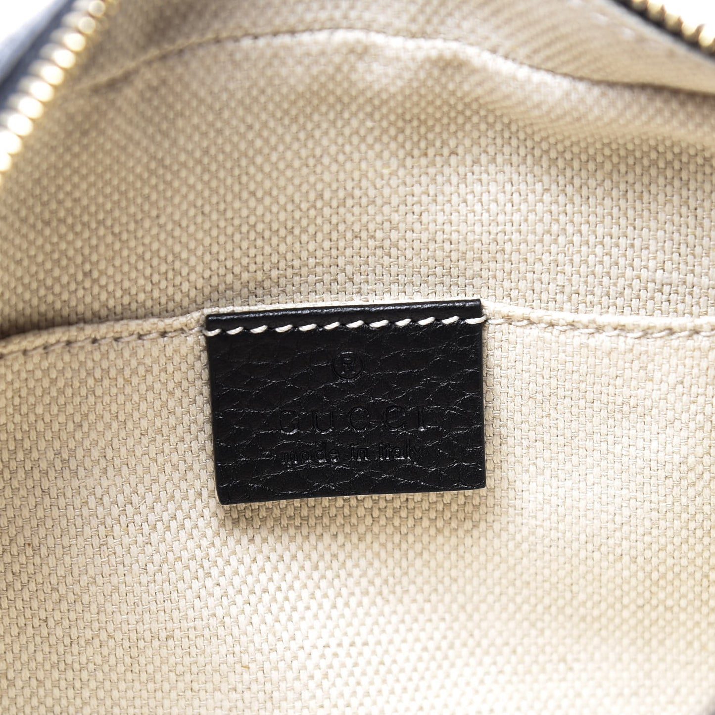Pebbled Calfskin Small Soho Disco Bag Black