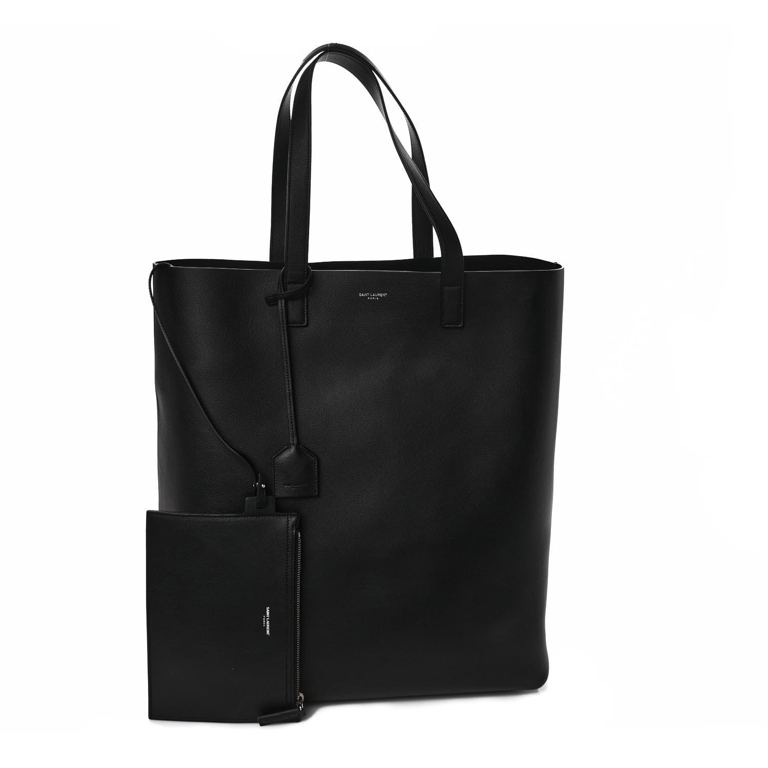 Saint Laurent Calfskin Bold Shopping Tote Black 1 of 8