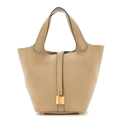 Hermes Taurillon Clemence Picotin Lock 18 PM Trench 1 of 13